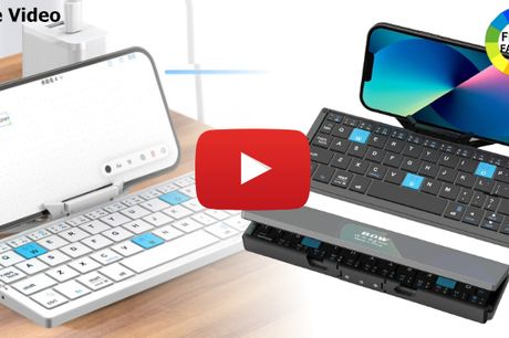 Moderne foldbart tastatur til telefon og tablet