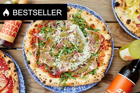Stenovnspizza fra MA TEO. NYHED: Tag en lækker pizza med hjem fra en af MA TEOs 4 madbarer. Der er frit valg på hele menuen og lang gyldighed.