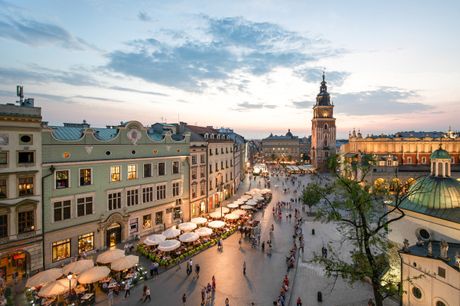 Krakow. Oplev charmerende storbyliv i Østeuropa inkl. 4 overnatninger på 3* hotel med dansk rejseleder. Rejs fra BLL/CPH i aug.