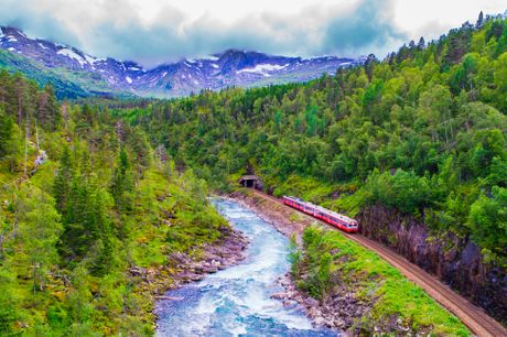 Bergensbanen – Norges smukke togstrækning. I det langstrakte land mod nord overgår det ene natursceneri det andet, og nye, smukke udsyn venter om hvert et hjørne. Glæd jer til en unik togrundrejse i Norge, hvor I bl.a. skal med Bergensbanen - en af verden