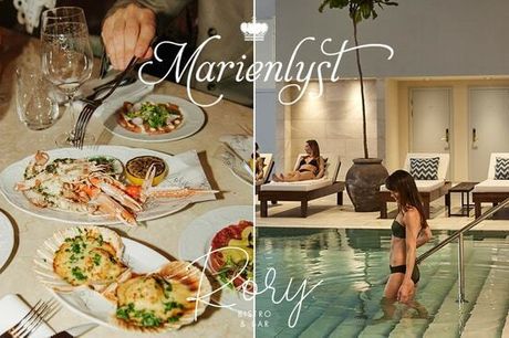 Marienlyst: Pool Club og 2-retters menu (RORY). Eksklusivt tilbud: Oplev Pool Club, landets bedste udsigt og skøn fransk gastronomi på Rory