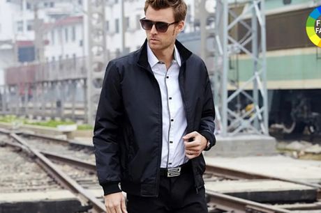 Stilfuld Harrington-jakke til mænd - engelsk stil og charme