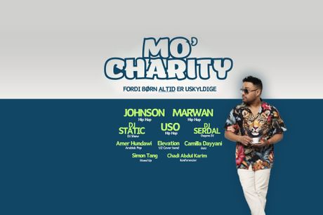 Fest med hjertet, når MO&#039;CHARITY byder på musik, komik, mad og drinks til fordel for børn berørte af krig.