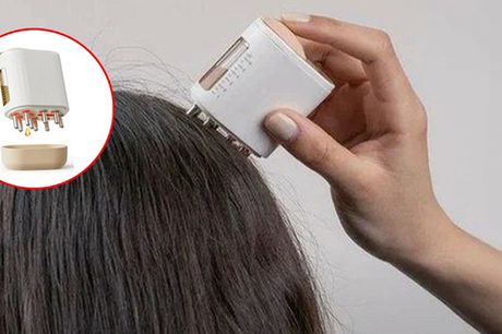 Hårvækst hovedbundsoliebehandling med rød lysterapi