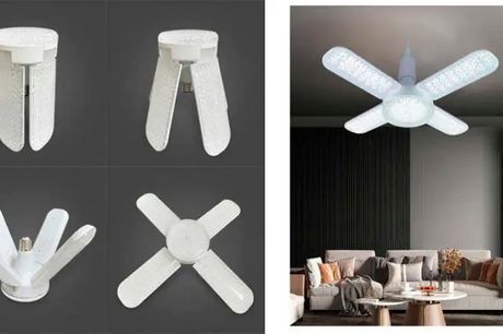 Kraftfuld og energieffektiv LED-lampe med foldbart design, som giver fleksibel belysning der, hvor du har brug for det.