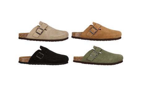 Unisex clog i moderigtigt og komfortabelt design fra Cruz - lavet af læder af høj kvalitet. Vælg mellem flere farver.. 